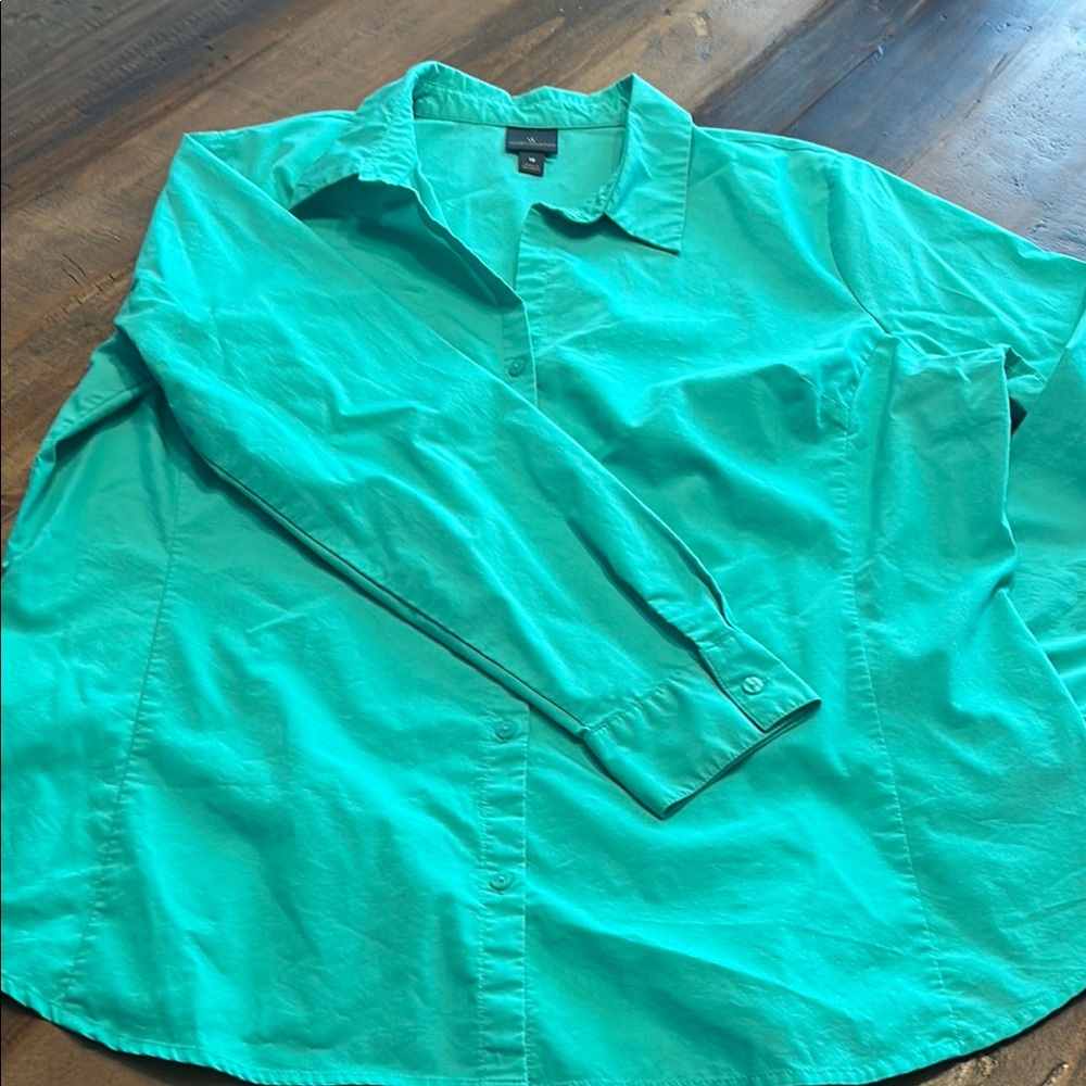 Worthington Teal Blouse